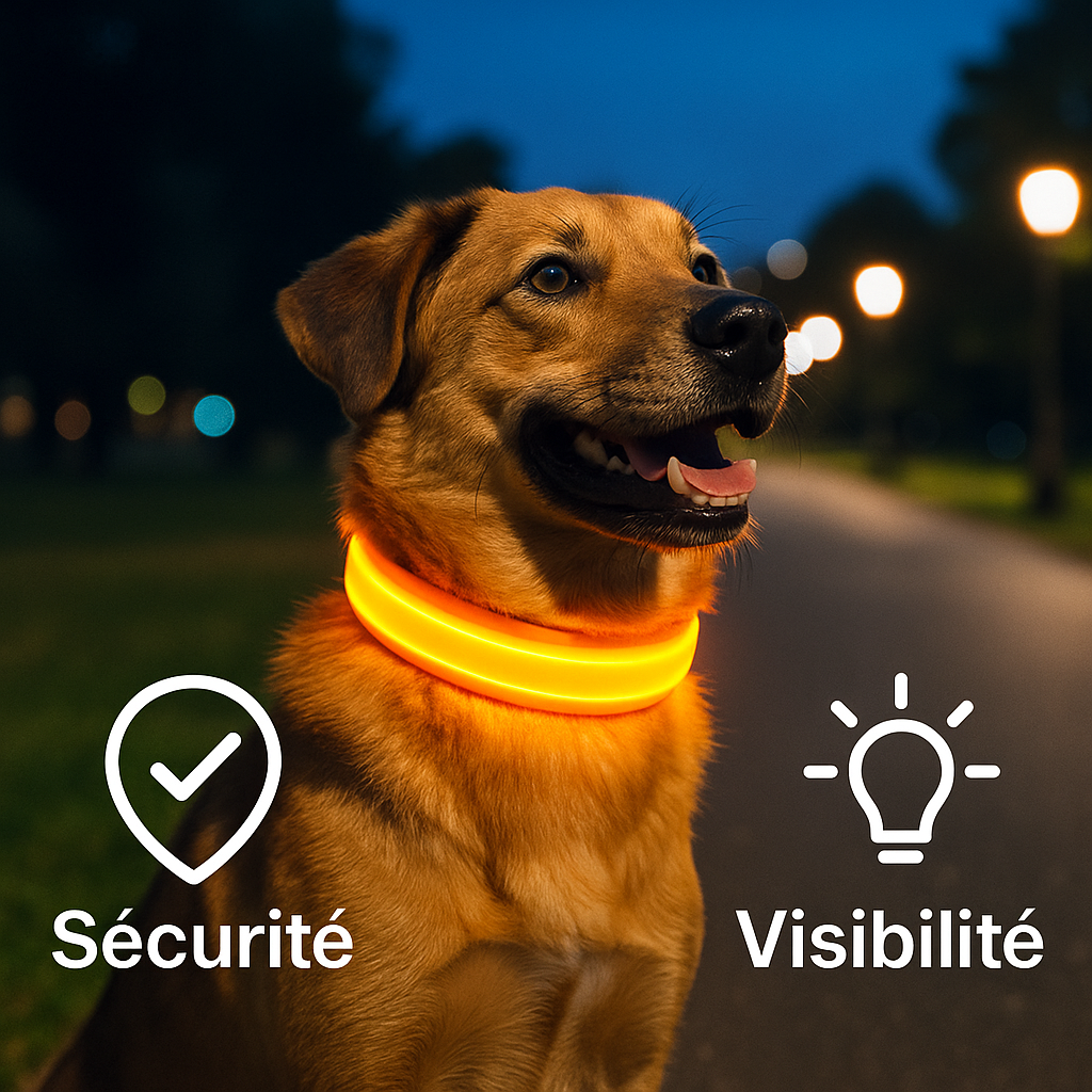 LumiDog Sécurité – Pour des promenades nocturnes en toute sérénité.